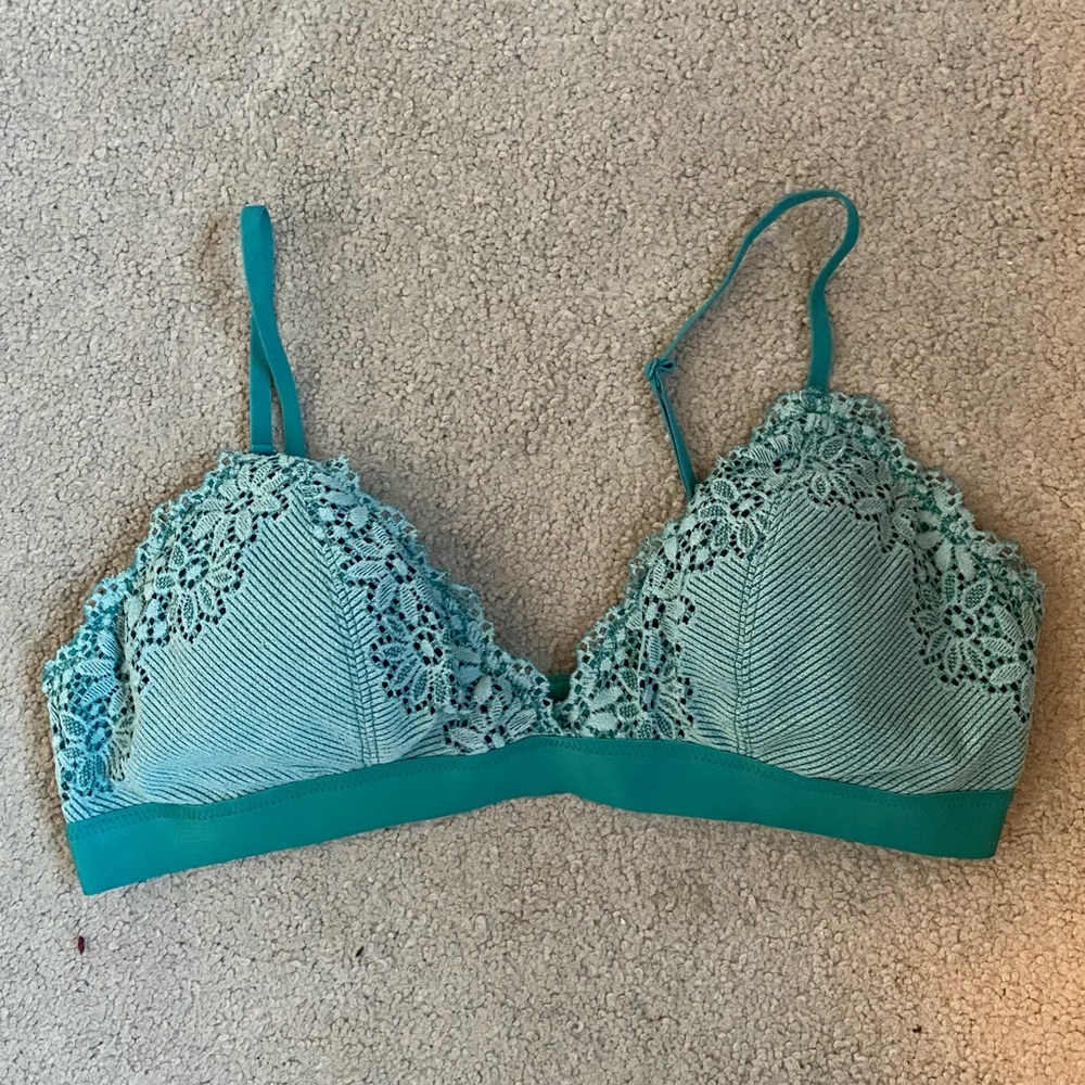 Aerie Turquoise Lace Bralette